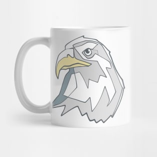 Hand drawn eagle head illustration Mug